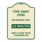 Signmission Tow Away Zone Deliveries 15 Minutes Must Leave Your Flashers On Alum Sign, 24" x 18", TG-1824-22803 A-DES-TG-1824-22803 - alternate 1